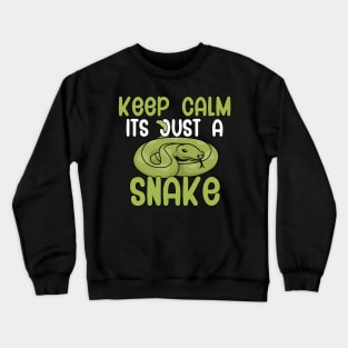 Keep calm its just a snake Crewneck Sweatshirt